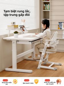 MEIHAOTONGNIAN | Bộ Bàn Ghế Học Điều Chỉnh Được Từ Gỗ Thật