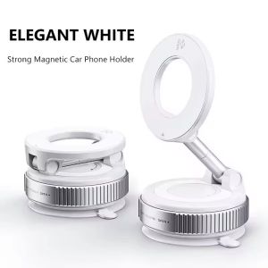 1 Pcs 360° Upgraded Adjustable&Foldable Magnetic Car Mobile Phone Holder Hollow Out Design Rotatable Zinc Alloy And ABS Material