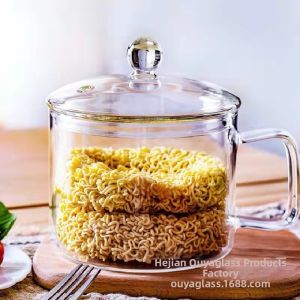 Heat-Resistant Glass Borosilicate Multi-Purpose Glass Soup Pot