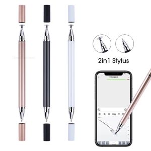 Dual-head Capacitive Pen Disc Silicone 2in1 Dual-purpose Stylus PaintingOffice Retouching Mobile Phone Tablet Pen Capacitive Pen