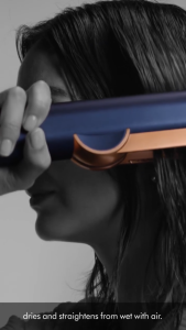 AUTHENTIC 100% Airstrait™ Straightener wet to dry straightener Prussian Blue