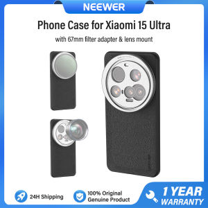 NEEWER Black Phone Case for Xiaomi 15 Ultra with 17mm Lens Mounts & 67mm Filter Adapter PA101