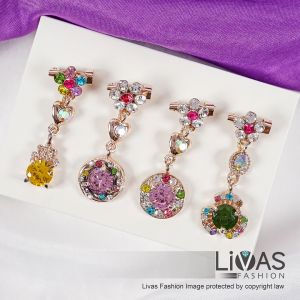 Kerongsang Juntai Rhinestone Brooch Tudung Jarum Peniti Pin Tudung Cantik Tudung Kerongsang Malaysia Brooch Jurai Rhinestone