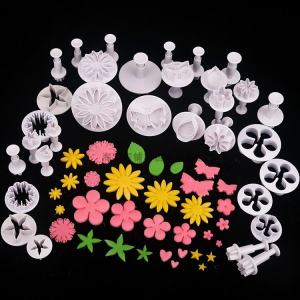 10 Mẫu 33 Chiếc Khuôn Fondant Bộ Dụng Cụ Làm Bánh Ngọt Khuôn Cắt Hoa Ép Lò Xo Trang Trí Mì Hoạt Hình Đất Sét Mềm
