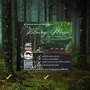 Mp3 Relaxing Music V.1 ดนตรีเสียงเครื่องดนตรีพิณขลุ่ยจีน (ยาว 11.06 ชม.) แผ่น CD  USB แฟลชไดร์ฟ