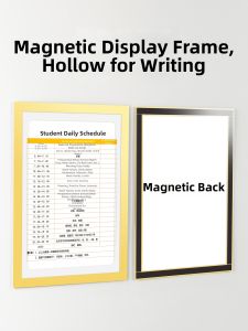 QINLEYI | Magnetic Transparent Protective Folder Sheet A4 Display
