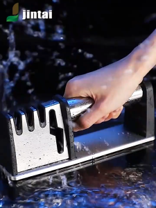 อุปกรณ์ลับมีด Knife Sharpener เครื่องลับมีด ที่ลัดมีด เครื่องลับมีดเอนกประสงค์ พร้อมที่ลับคมกรรไกร แท่นลับมีด ปรับได้ถึง 4 ระดับ Stainless