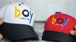 Topi Anak Laki laki Model BOY Usia 2 - 10 Tahun Bahan American Drill Keren Terbaru