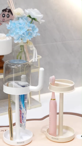 Giá để bàn chải đánh răng ECOCO cho kí túc xá sinh viên | Cốc Ly nhựa uống nước súc miệng cá nhân cao cấp 25112