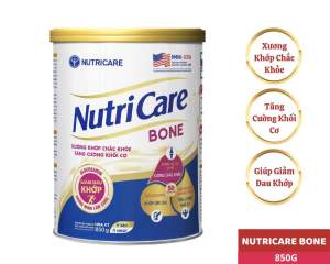 (Mẫu Mỹ)Combo 2 Lon Sữa 900g Nutricare Bone Nutricare Hỗ Trợ Giảm Đau Khớp Và Phong Chống Loãng Xương