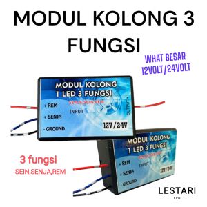 MODUL LAMPU KOLONG MOBIL 3 FUNGSI senjaremsein watt besar 12 volt 24 volt