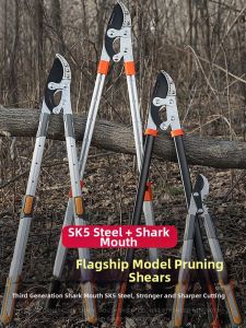 OUKUMAN | Heavy Duty Branch Lopper SK5 Steel Telescopic Handle