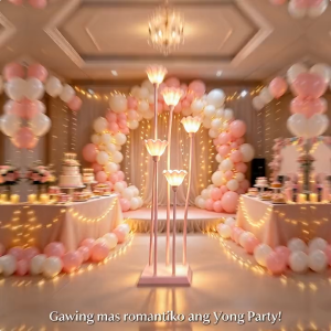 Customizable Flower Floor Lamp Warm LED Light for Event Stage Aisle Decor