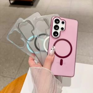 szhaiyu | Ultra Thin Frameless Case for Samsung Galaxy S26 S25 FE S24 Plus S23 Ultra A16 A17 A18 A55 A56 A57 for Magsafe Magnetic Cover