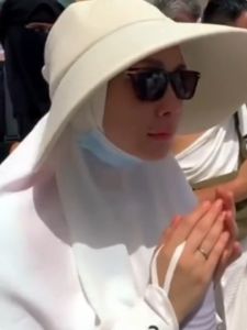 Topi Nagita Slavina Haji Topi Haji Wanita Pelindung Matahari BuatUmroh Hat