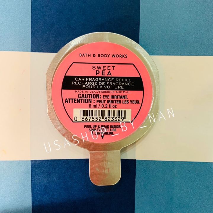 Bath And Body Works แผ่นน้ำหอมใส่รถ กลิ่น Sweet Pea 1 แผ่น Th