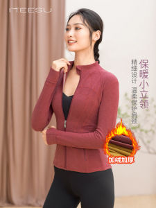 เสื้อคลุมโยคะ Meisu สำหรับผู้หญิง แขนยาว ซิป ทรงสลิมฟิต ออกกำลังกาย วิ่ง โยคะ เสื้อผ้ากีฬาฤดูใบไม้ร่วง/ฤดูหนาว ระบายอากาศได้ดี ผ้าไนลอน