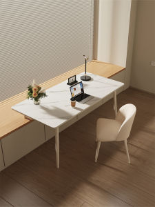 OUQI | Cream Style Rock Board Window Desk