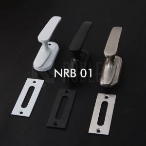 NOBLEZA Rambuncis Grendel Kunci Slot Jendela Kuningan Black White Stainless