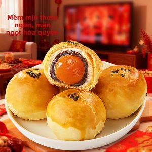 BIBIZAN | Bánh Pasty Trứng Muối Phong Cách Bánh Trung Thu Truyền Thống