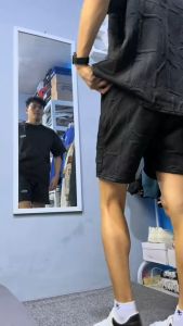 celana pendek pria Celana olahraga pria bawahan kaki lebar gaya Korea ukuran besar musim panas 2023