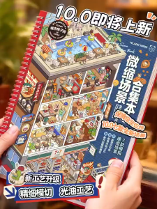 Telado 10.0 Upgraded Glossy DIY Scene Creator Sticker Book | Positioning Marks | 7 Miniature Scenes