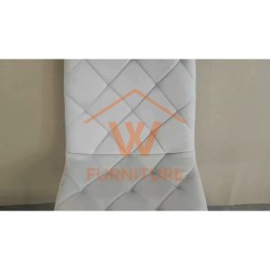 Wfurniture Sintered Stone Dining Set Velvet Dining Chair Ceramic Table Set Meja Makan Ceramic岩板餐桌