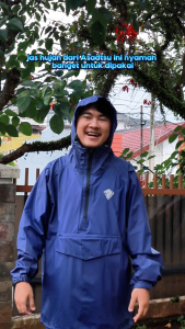 ASADTSU Jas Hujan Ransel Backpack Rainzu Besar Dewasa Pria Dan Wanita