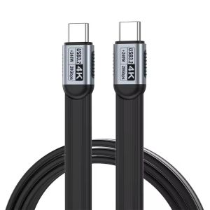 PD240W USB 3.2 Type C to Type C Cable 20Gbps ThunderBolt 5 USB-C Data Cord 4K 60Hz USB C Cable for iPhone 17 Pro Max MacBook
