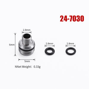 Stainless Steel Watch Crown Case Tube With Gasket For Rolex Daytona 24-7030 24-6330 Series Watch Movement Replacement RepairPart