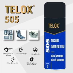 Chai Bình xịt tẩy rửa sên xe Telox 505 450ml dầu vệ sinh khuôn tẩy rửa keo