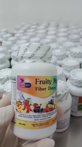 1แถม1 Fruity Mix Fiberry Detox ไฟเบอร์ ดีท็อกซ์ ล้างลำไส้ ตรา บลูเบิร์ด ขนาด 600 มก. 60 แคปซูล