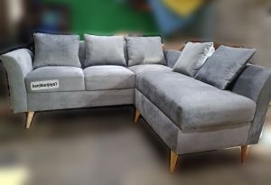 Sofa L putus model retro real pict gratis ongkir bandung