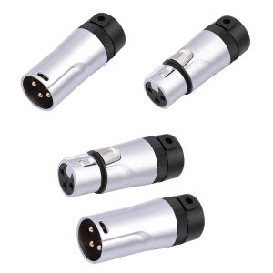 Male/Female 3Pin XLR Solder Connector Adjustable 90 Right Angle Audio Mic Microphone DMX Plug Jack Socket Gold Plated