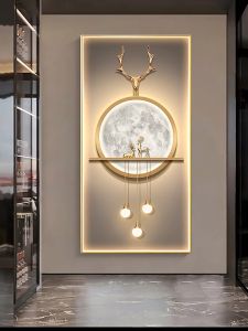 Modern porch decoration paintings corridor aisle paintings living room entrance murals vertical version