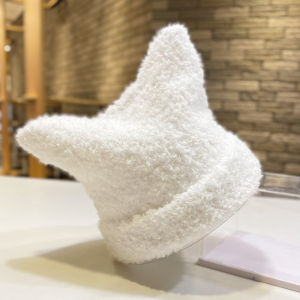 Adorable Cat Ear Knit Hat for Women Retro Plush Warm Thick Acrylic Earmuffs Ideal for Autumn Winter Shopping and Youth