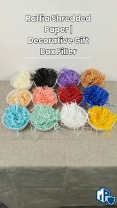 Shredded Paper for Gift 20g | Raffia Paper | Gift Box Packaging | Gift Box Filler | Gift Packaging | DIY Crafts