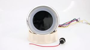 RYSJM | Universal 85MM 6 In 1 Gauge Multi-Function Tachometer Tach Fuel Gauge Water Temp Oil Pressure Voltmeter Hour Meter For Boat Car