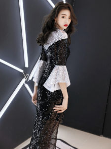 ชุดราตรีสั้นหรูหราสำหรับผู้หญิง ชุดราตรีสไตล์ฝรั่งเศส ชุดเจ้าหญิง ชุดราตรีสั้นหรูหรา สไตล์เกาหลี ชุดราตรีสีพื้น