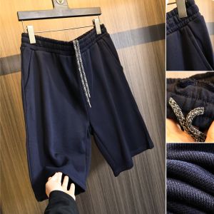 Mens Outdoor Sports Knitted Casual Pants Breathable Five-Point Shorts Summer Lightweight Loose Fit Fashion Urban Style