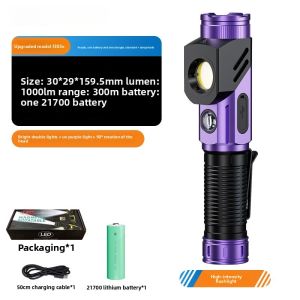 Mini Bright Hand Flashlight Portable with Long Lasting Battery for Home Outdoor Mountaineering and Night Hiking