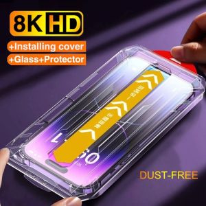 Auto-Dust One-click Installation HD Clear Tempered Glass For Huawei Honor 200 Smart Pro 90 Lite X5 Plus X5B Plus X6 X6S X8 5G X6A X6B X7 X7A X7B X7C Screen Protector Film