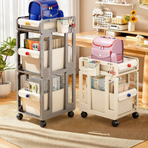 Moveable Multi-layered Shelving Unit Plastic