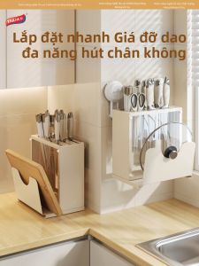 TAILI | Tổ Chức Dao Treo Tường với Giá Đựng Đũa và Kệ Đựng Đồ Cắt