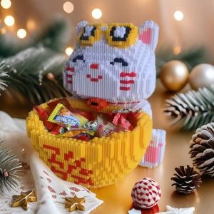 6466 Pocket Flying Cat DIY Model Building Blocks Creative Puzzle Building Blocks Designed for Young and Adults Home Decoration