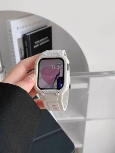 2-in-1 TPU Case & Strap for Apple Watch Ultra 49mm Shockproof Protective Cover with Sport Band for iWatch Ultra 3/2