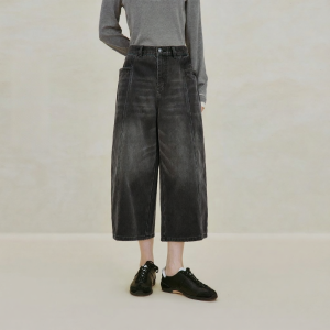 INMAN | Retro Loose Waist High Straight Leg Trousers