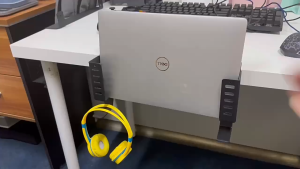 🔥SZPK 2-in-1 Desk Laptop n Headphone/Bag Hanger 🔥Fit any laptop 🔥No Drill Required. 🔥 Max 5kg Load.