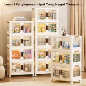 KENZZO Lemari Penyimpanan Serbaguna & Kotak Penyimpanan Dilipat