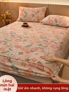 Deesse | Bảo Vệ Nệm Mùa Đông Bằng Nhung San Hô Dày Có Chống Trượt